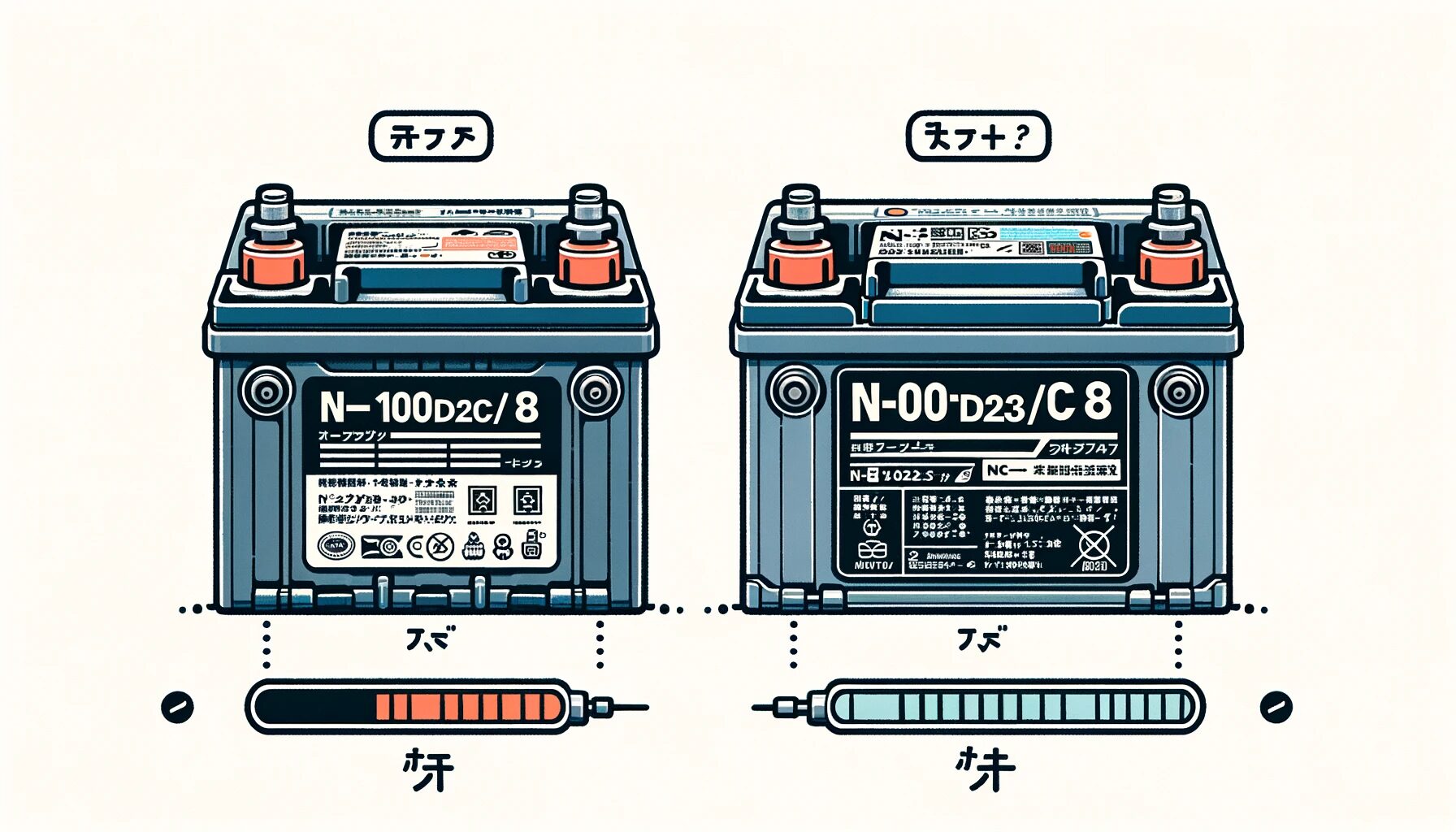 製造3ヶ月以内 よわ カオス パナソニック N-100D23L/C8 (J8 同等品)